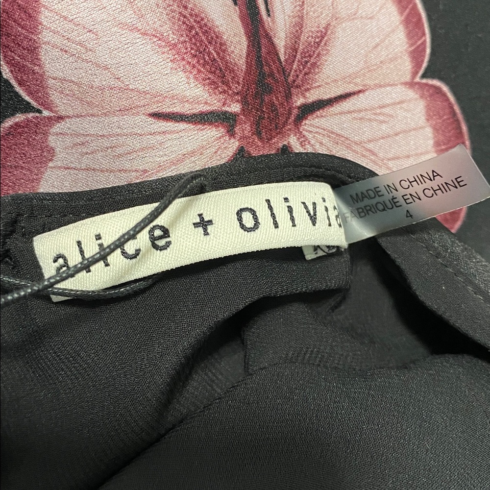 NWT Alice + Olivia Montana Tie Back Gown Maxi Dress Size 4 - Picture 10 of 10